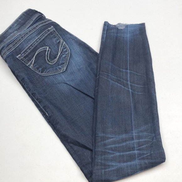 VINTAGE SILVER NOVEMBER JEGGING JEANS 26x29 ๐ - Picture 8 of 15